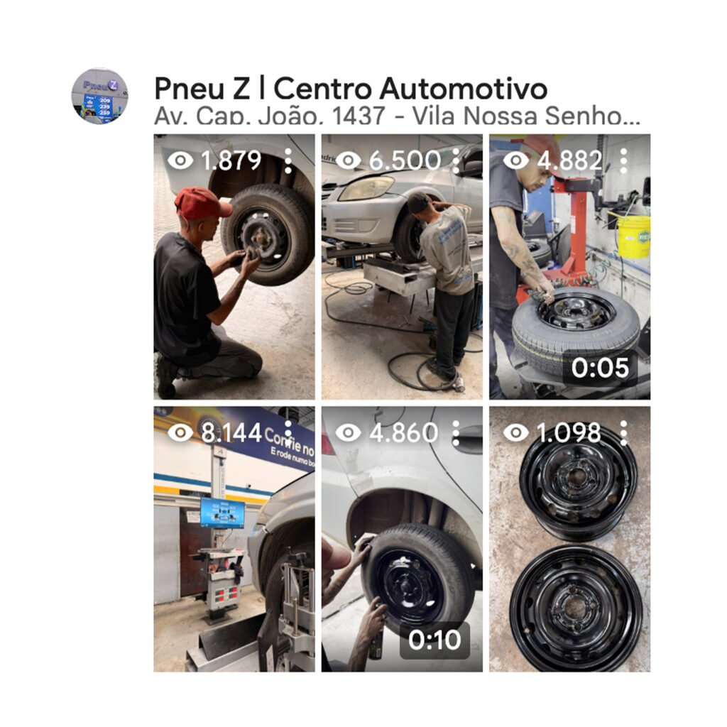 A Itajai360 otimizou a presença digital do Centro Automotivo Pneu Z na cidade de Mauá através de um Tour Virtual